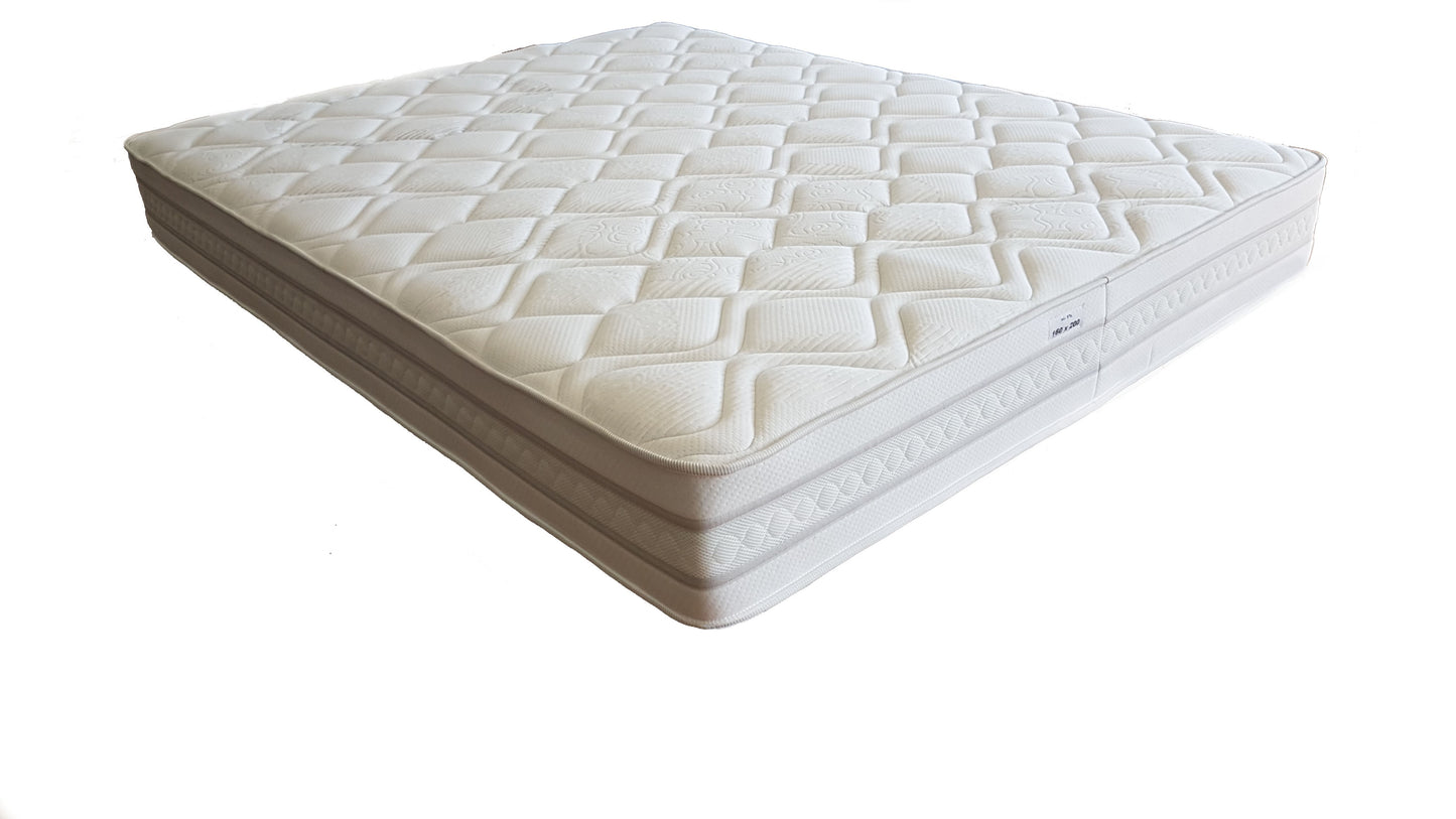 Materasso a molle Insacchettate e Memory altezza 24 cm matrimoniale 160x190