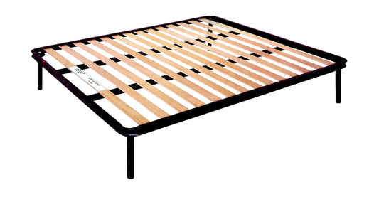 Rete doghe legno ortopedica con telaio acciaio Matrimoniale misura 160x190