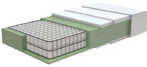 Materasso 1600 molle Insacchettate e memory 30 cm matrimoniale 160x190